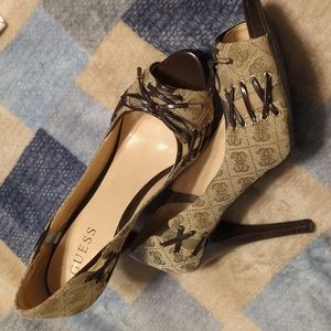 Guess open toed heels